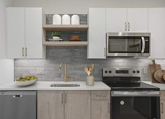 Stainless steel appliances at Station 316 Woburn MA