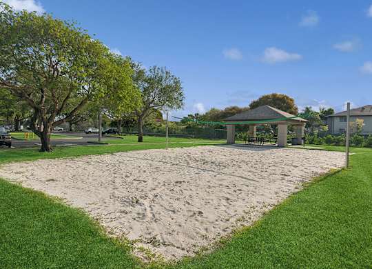 Sand volleyball court at Running Brook Apartments in Miami FL