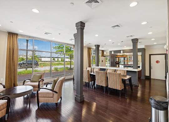 Social lounge seating at Westerchester at the Pavillions in Waldorf MD