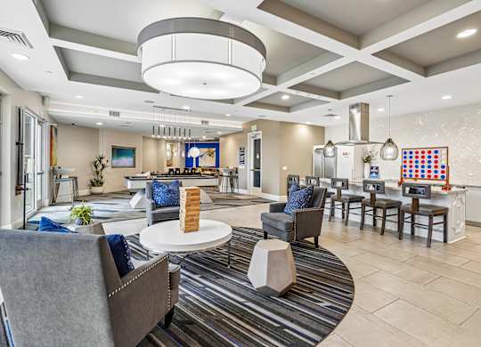 Social lounge at Norte Town Lake Apartments in Tempe Arizona