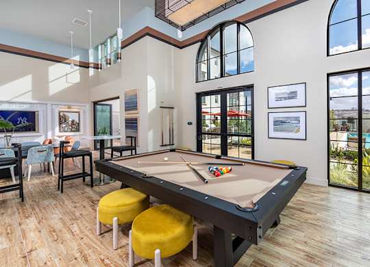 Social Lounge Billiards at West Village Poway Apartments in Poway CA