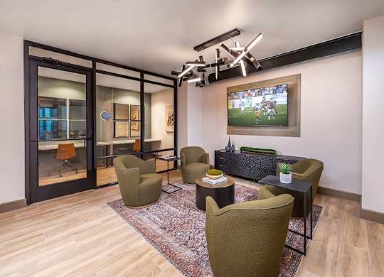 Social lounge seating at Cala Apartments in Austin TX
