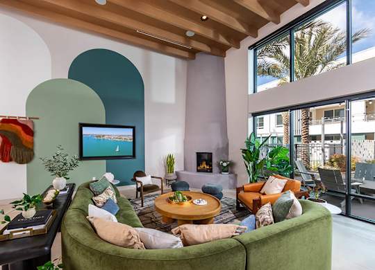 Social Lounge Seating Area at Bowen Apartments in San Diego CA