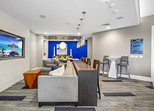 Social lounge seating area at Norte Town Lake Apartments in Tempe Arizona