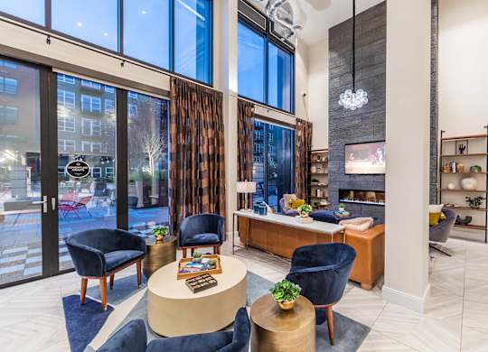 Social Lounge Seating Area at North at Totem Lake Apartments in Kirkland WA