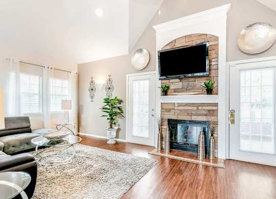 Social lounge tv at Landmark at Wynton Pointe Apartment Homes in Nashville TN
