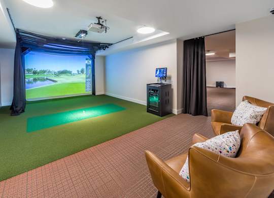Sports Simulator at Aspect at Totem Lake Apartments in Kirkland WA