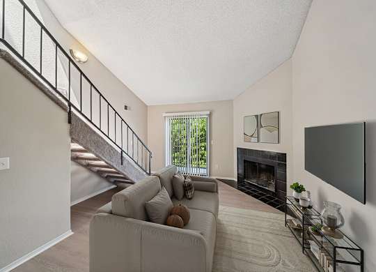 Loft Living Room at Sky Rock Apartments in Longmont CO