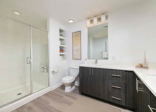 Bathroom at Main and Jamboree Apartments in Irvine CA
