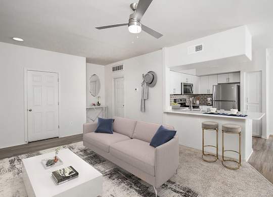 Living room at Vintara Apartments in Murrieta CA
