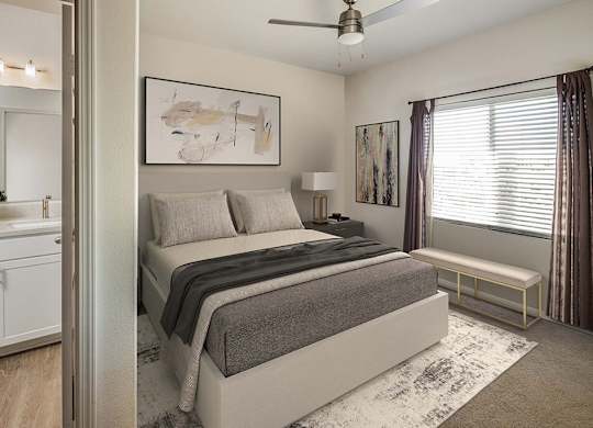 Bedroom at Sierra at Otay Ranch Apartments in Chula Vista CA