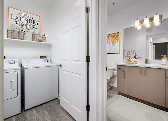 In unit laundry at Landara Apartments in Ontario CA