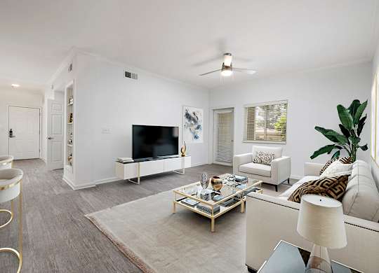 Living room at Landara Apartments in Ontario CA