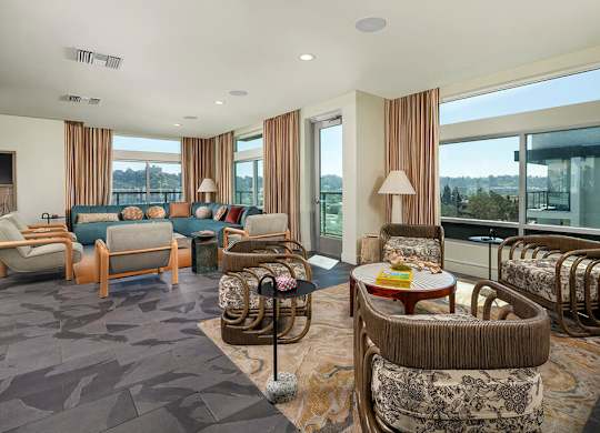 Summit lounge at Rivair Apartment Homes in San Diego CA