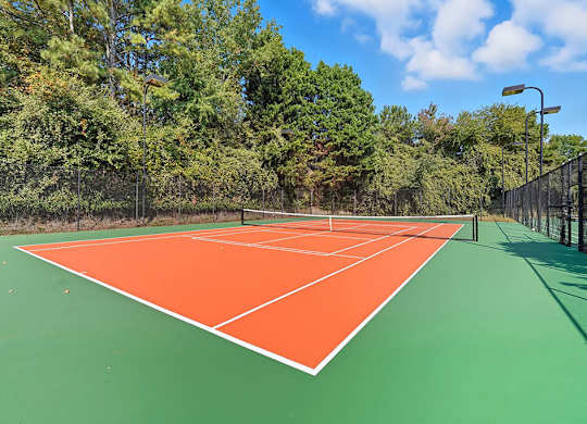 Tennis court at Chroma Park Apartments in Austell GA