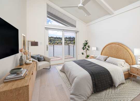 The Pointe Bedroom at The Cove at Tiburon Apartments in Tiburon CA