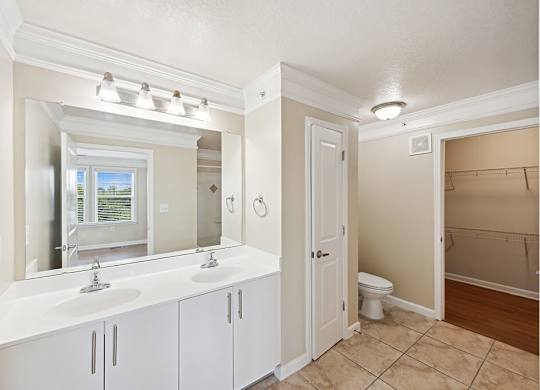Bathroom with sinks at Westerchester at the Pavillions in Waldorf MD