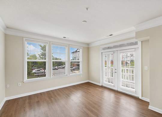 Townhome windows at Westerchester at the Pavillions in Waldorf MD