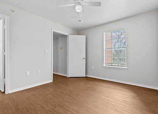 Traditional bedroom at Valley Ridge Apartments in Lewisville TX