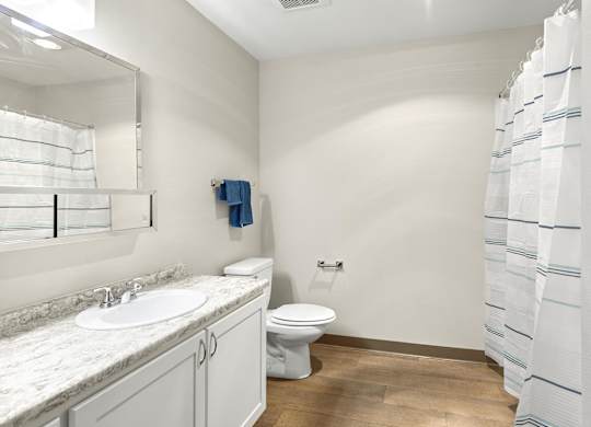 Upgraded bathrooms at Meridian Court Apartments in Federal Way WA