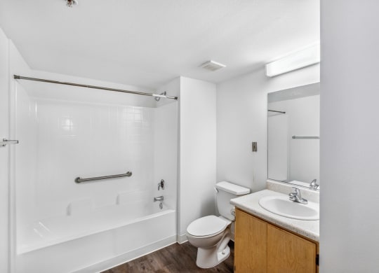 Vacant Apartment Bathroom at Harvard Yard