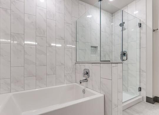 Bathroom at 1010 Waugh Apartments in Houston TX
