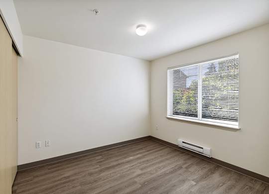 Vacant Bedroom at Ballinger Court Senior Apartments in Edmonds WA