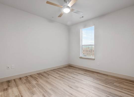 Vacant bedroom at VERO Apartments in Chelsea MA