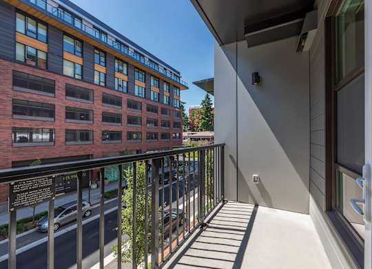Vacant Mineral Design Package Patio at North at Totem Lake Apartments in Kirkland WA