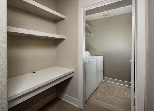 Built in desk at Madison at Town Center Apartments in Santa Clarita CA