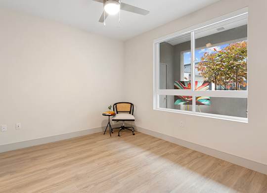 Vacant Sparkle Design Package Bedroom at Chroma Apartment Homes in Canoga Park CA(1)