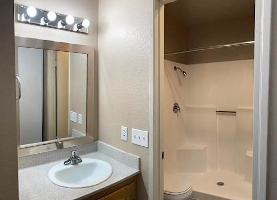 Vanity in Bathroom at Westbrook Apartments in San Diego CA