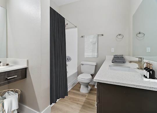 Bathroom at Marquessa Villas Apartmetns and Townhomes in Corona CA 