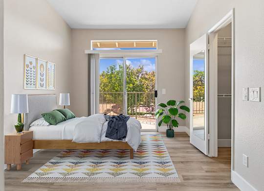 Bedroom at Marquessa Villas Apartmetns and Townhomes in Corona CA 