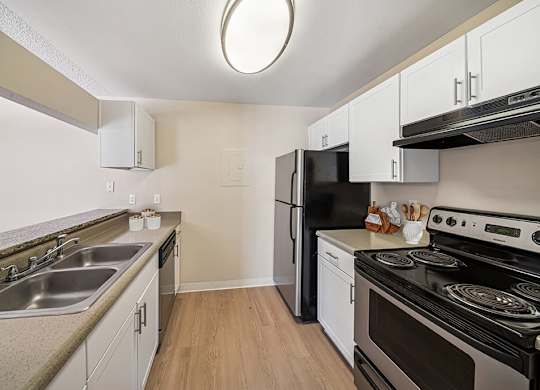 Kitchen at Rock Peak on Sunset Apartments in Longmont CO
