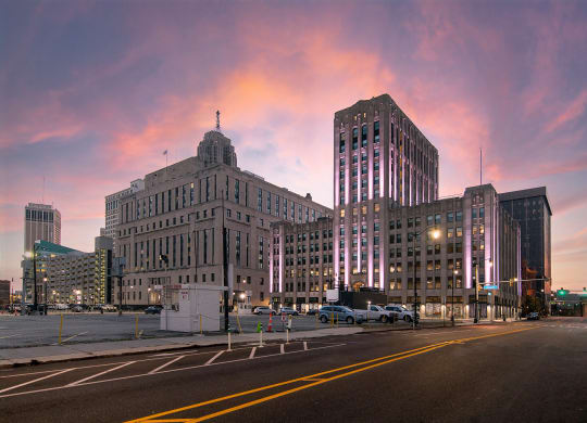 Beautiful building view at The Press/321, Detroit, MI, 48226