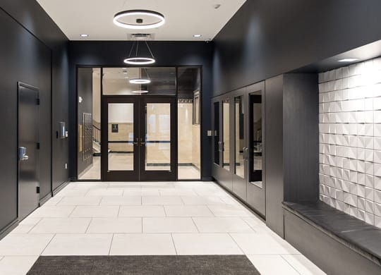Elegant Entrance Lobby at 35W, Detroit, MI