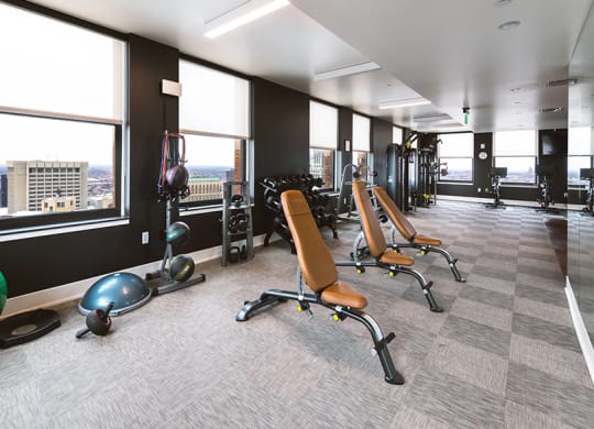 Peloton Bikes at 35W, Detroit, Michigan