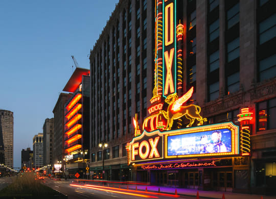 Fox Theatre at 35W, Detroit, 48226