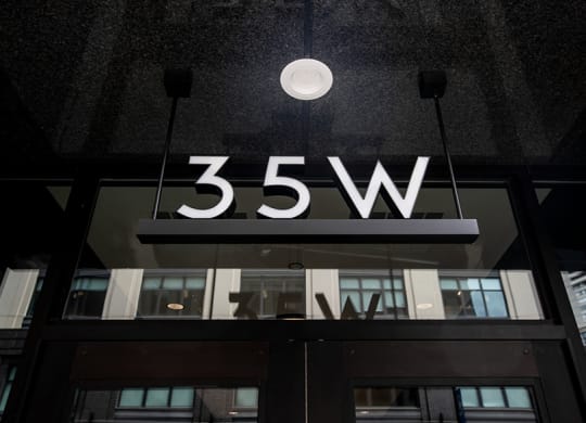 Property Signage at 35W, Detroit, 48226