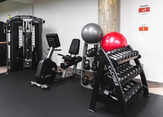 Gym center at The Assembly, Detroit