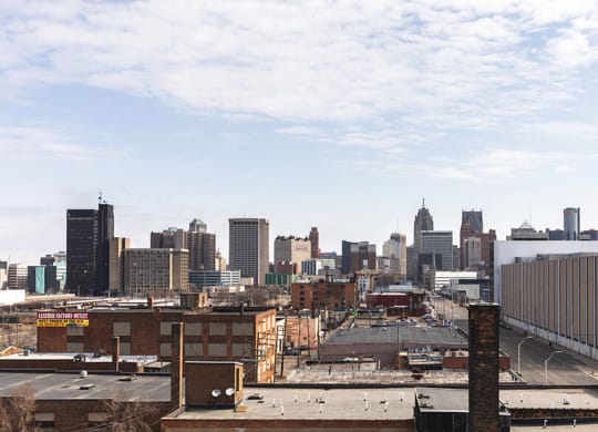 terrace view at The Assembly, Detroit, Michigan