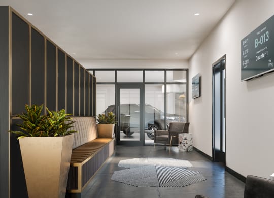 Lobby Area at The Press/321, Detroit, Michigan