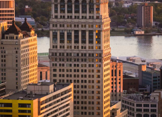A view of the city from Book Tower, Detroit, MI, 48226