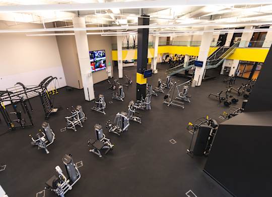 COR Wellness Center with a variety of exercise equipment.