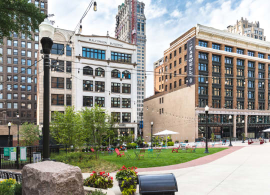 Capitol Park Exterior at 28Grand, Michigan, 48226