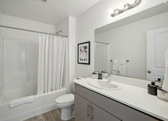 Luxurious Bathroom at Holmes Park Townhomes, Oregon City, OR