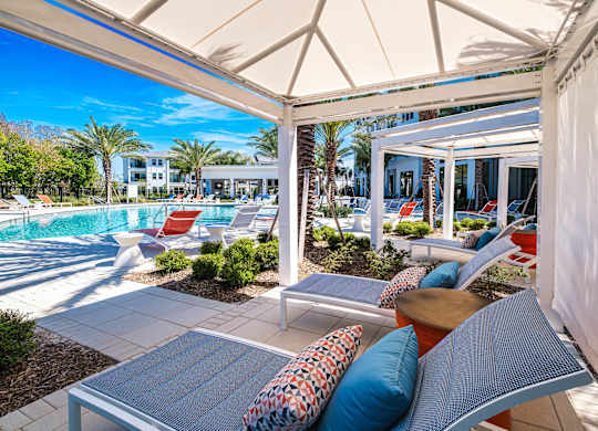 Poolside Lounge at Altis Grand Suncoast Apartments, Land O' Lakes, 34638