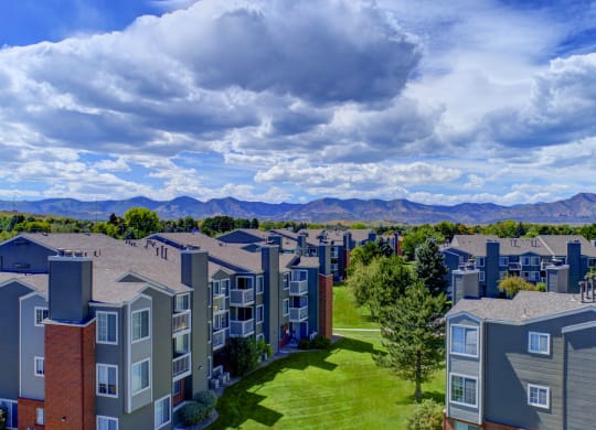 aerial view of apartment