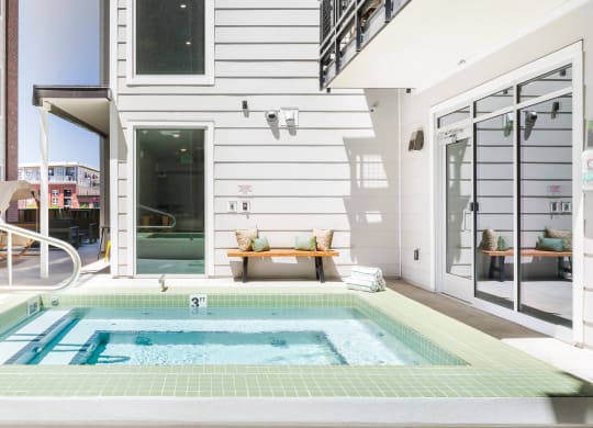 a house with a swimming pool in the backyard